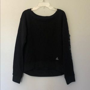 ADIDAS BLACK WIDE NECK SWEATER XS WOMANS